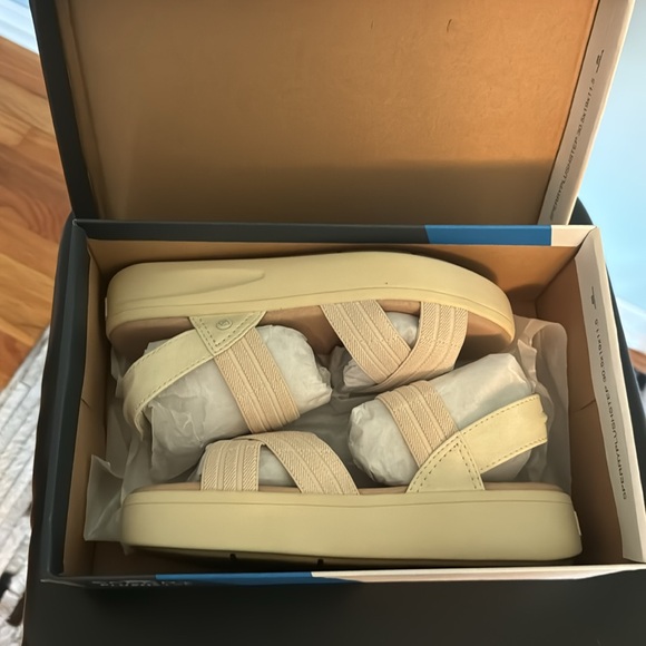 New in Box- SPERRY Plushstep Bayou Flatform Sandals Cream 8 1/2 M - Picture 7 of 9